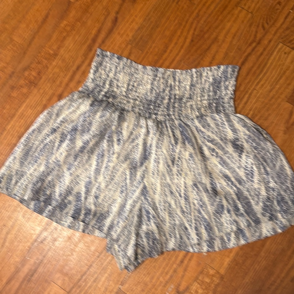 Pants Store skort, blue and cream, small